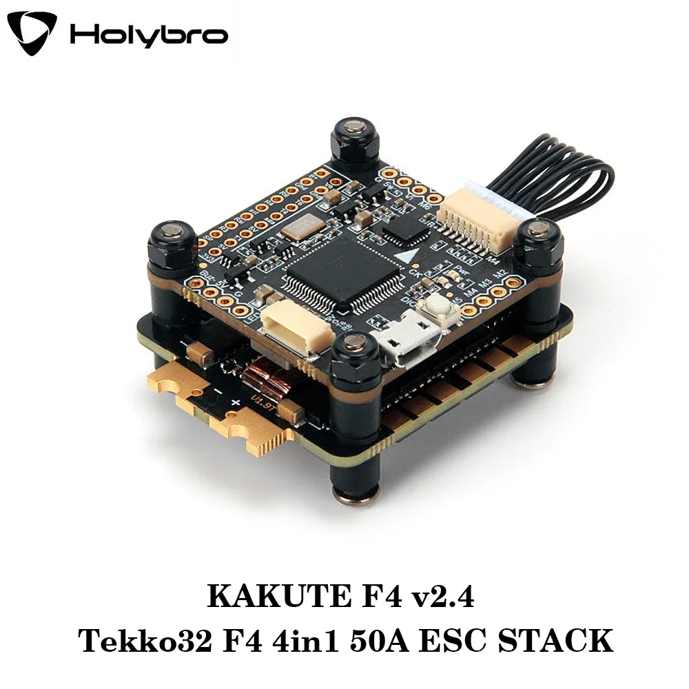 

HolyBro Kakute F4 V2.4 Stacks MPU6000 F4 Flight Controller W/ Tekko32 F4 50A 60A 65A 4in1 Brushless ESC for RC FPV Racing Drone