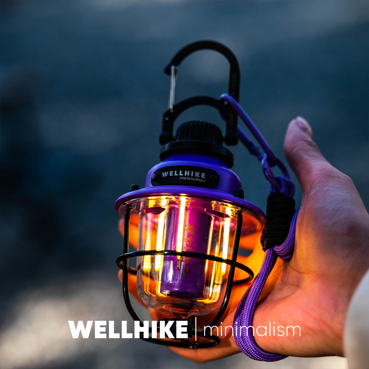 Wellhike Outdoor Lock Pine Lights 40h Long Endurance Lighting Camping Portable Camp Atmosphere Mini Lights