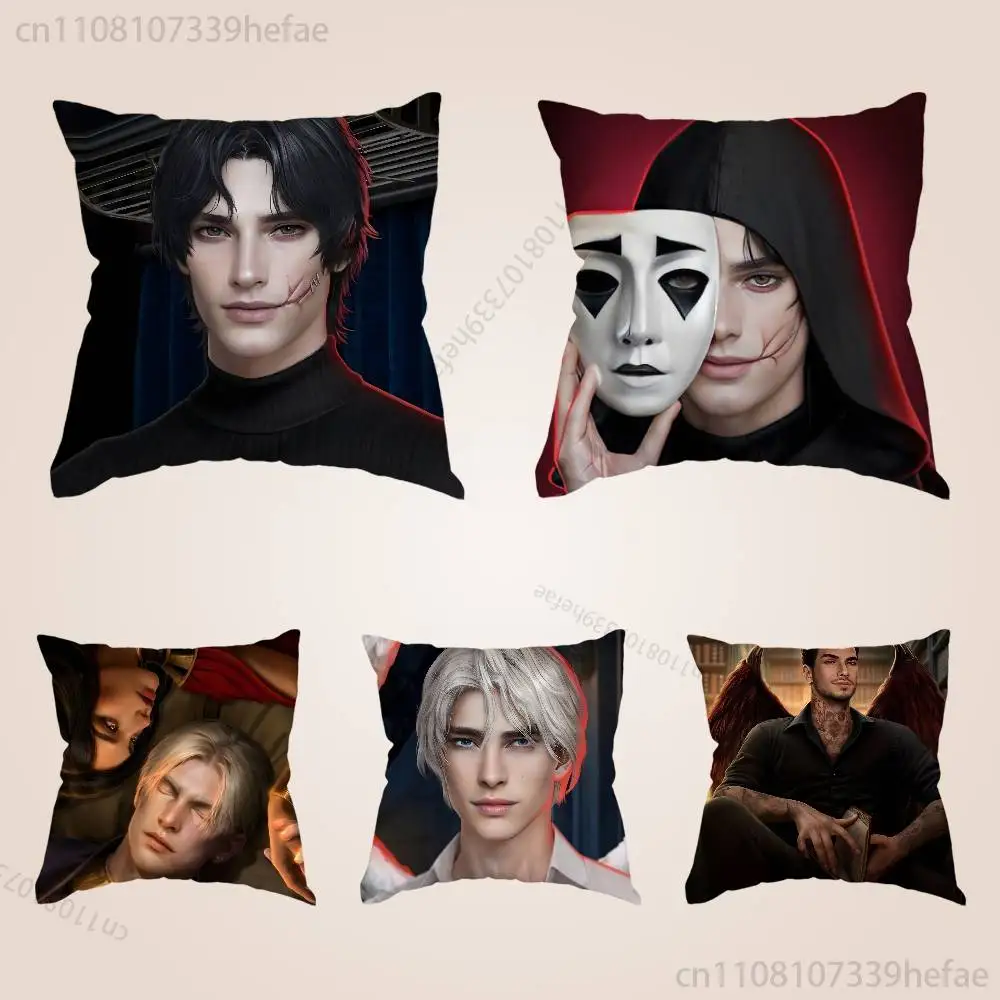 

Game Romance Clubs Pillow Cases for Bedroom Living Room Sofa Home Decor Polyester Cushion Cover with Zipper