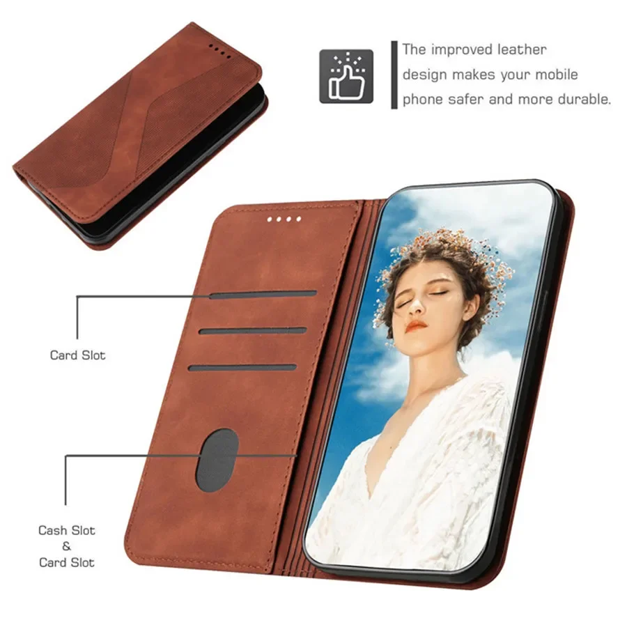 For Xiaomi Redmi Note 13 12 11 Pro Plus 5G Flip Case Leather Book Etui For Redmi Note 12 Turbo 12S 11S 11T 11 SE 11E 12 Pro Case