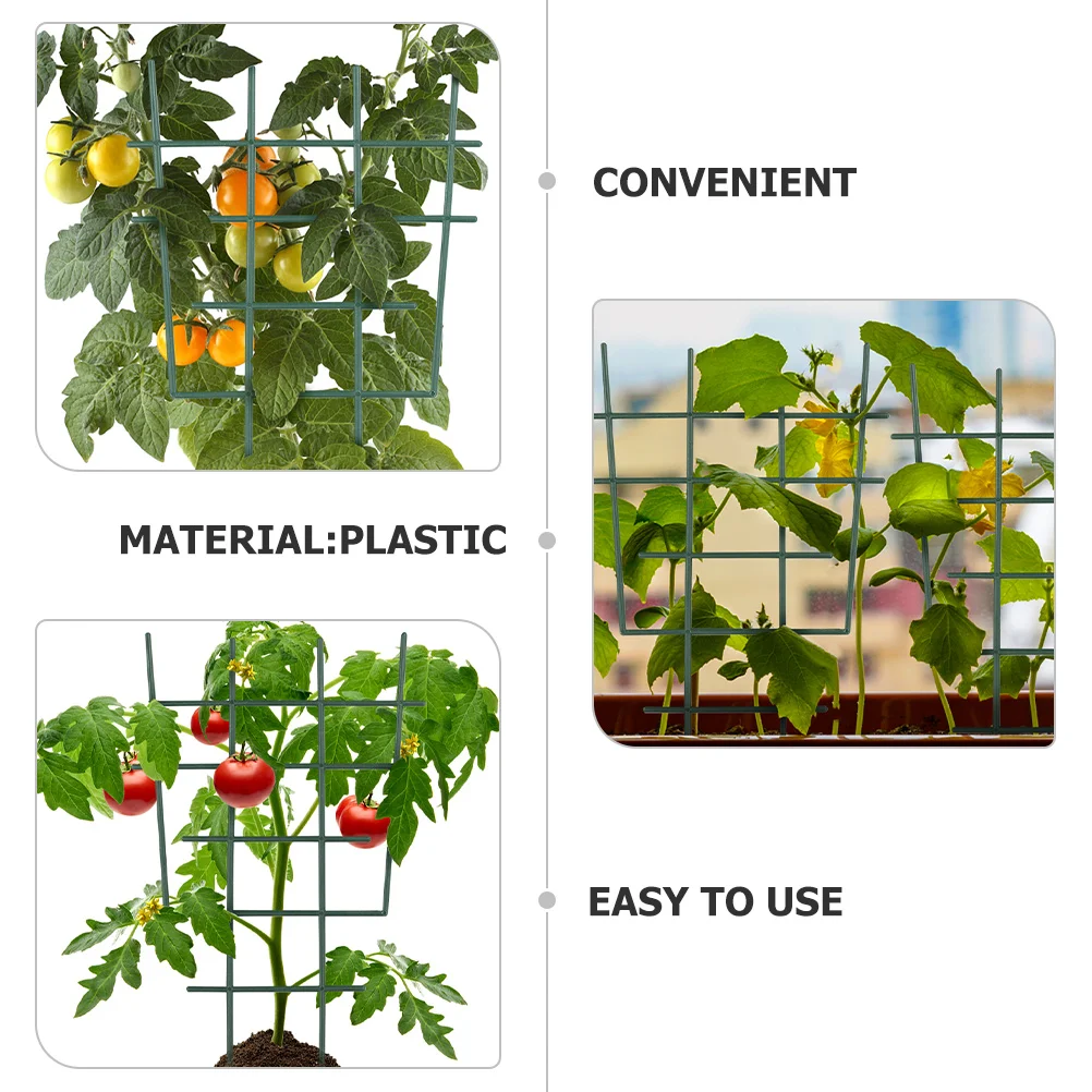 

4 Pcs Plant Support Frame Garden Trellis Pergola for Potted Climbing Plants Indoor Green Flower
