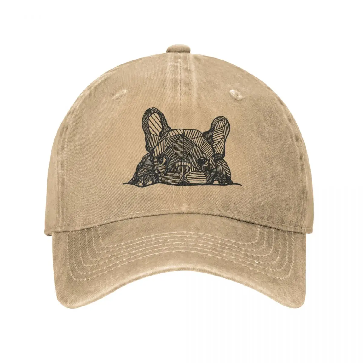 French Bulldog Puppy Dog Lover Men Women Baseball Caps Distressed Washed Hats Cap Retro Outdoor All Seasons Gift Snapback Cap