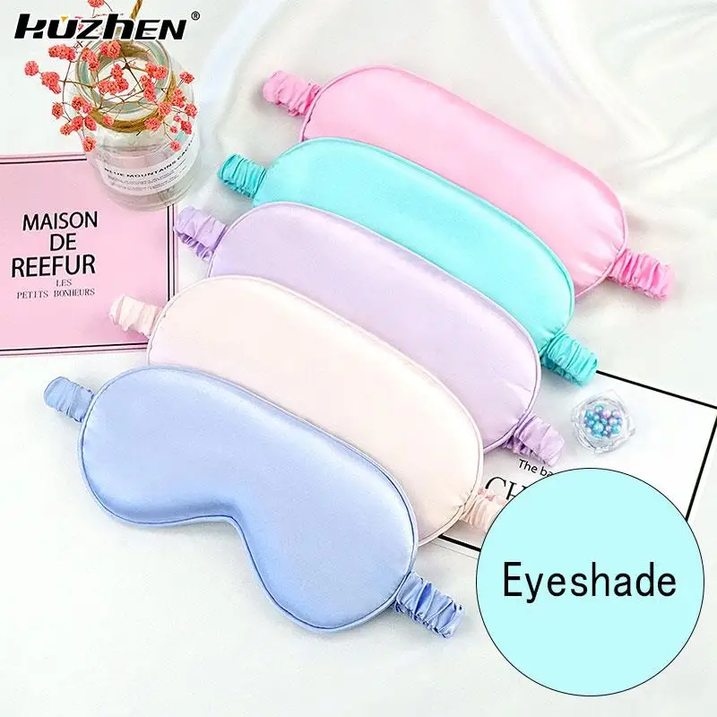 Imitated Silk Eye Mask for Sleeping Breathable Eyeshade Cover Sleeping Mask for Travel Nap Soft Comfort Blindfold Night Eyepatch