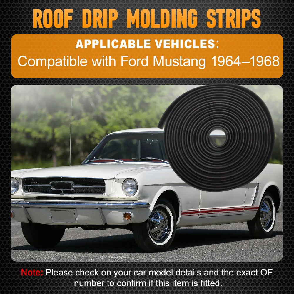 

Fit for Ford Mustang 1964 1965 1966 1967 1968 Windshield Seal Car Accessories