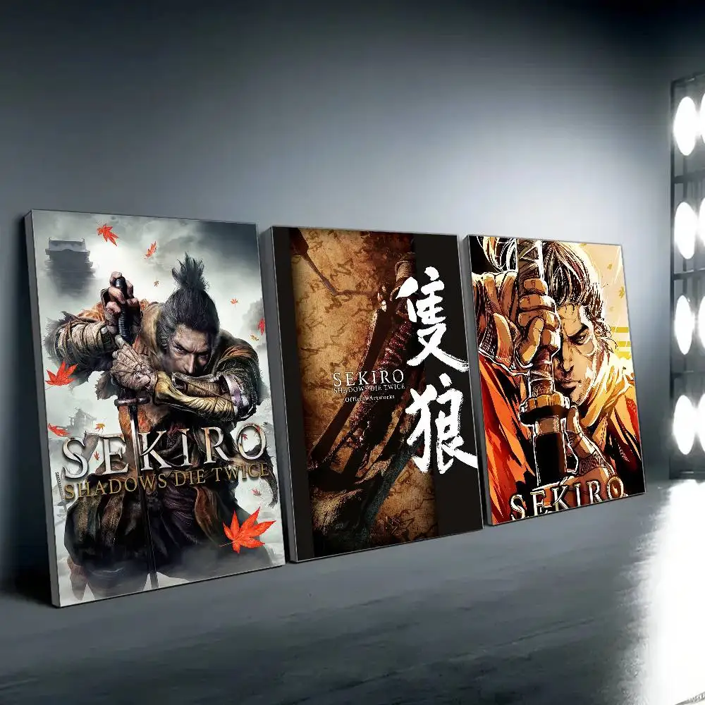 Gmae Sekiro Shadows يموت مرتين ملصق طباعة لغرفة النوم غرفة المعيشة ديكور المنزل اللوحة جدار الفن HD صورة جدارية #5