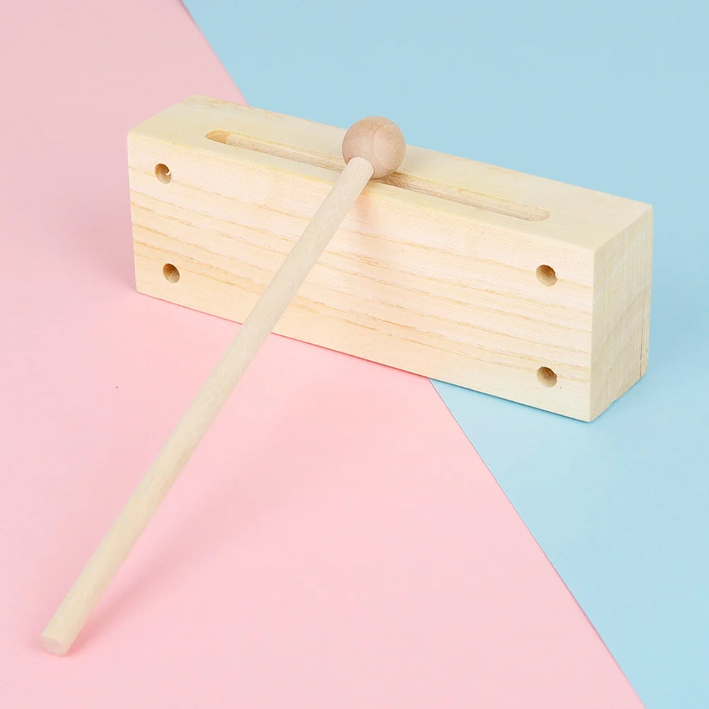 -Tono Clapper Giocattolo Blocco di percussioni in legno Strumento musicale educativo Giocattolo per bambini