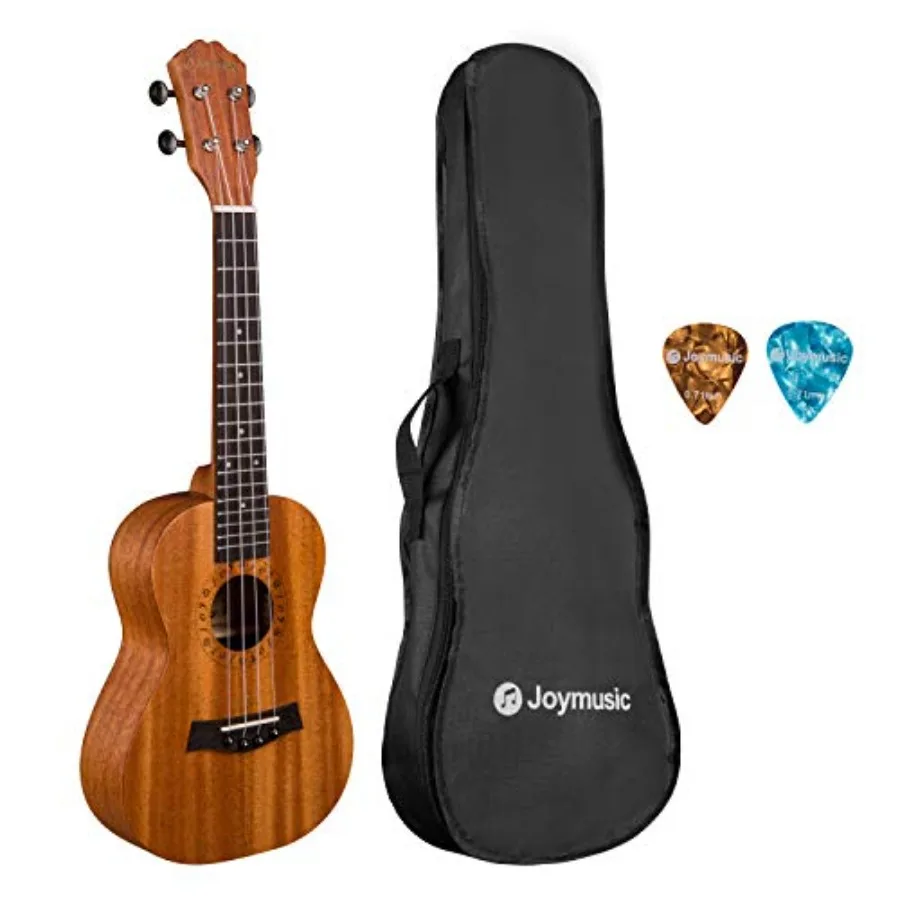 Kit de ukelele de caoba para concierto de 23 pulgadas, acabado mate natural, UK-23S