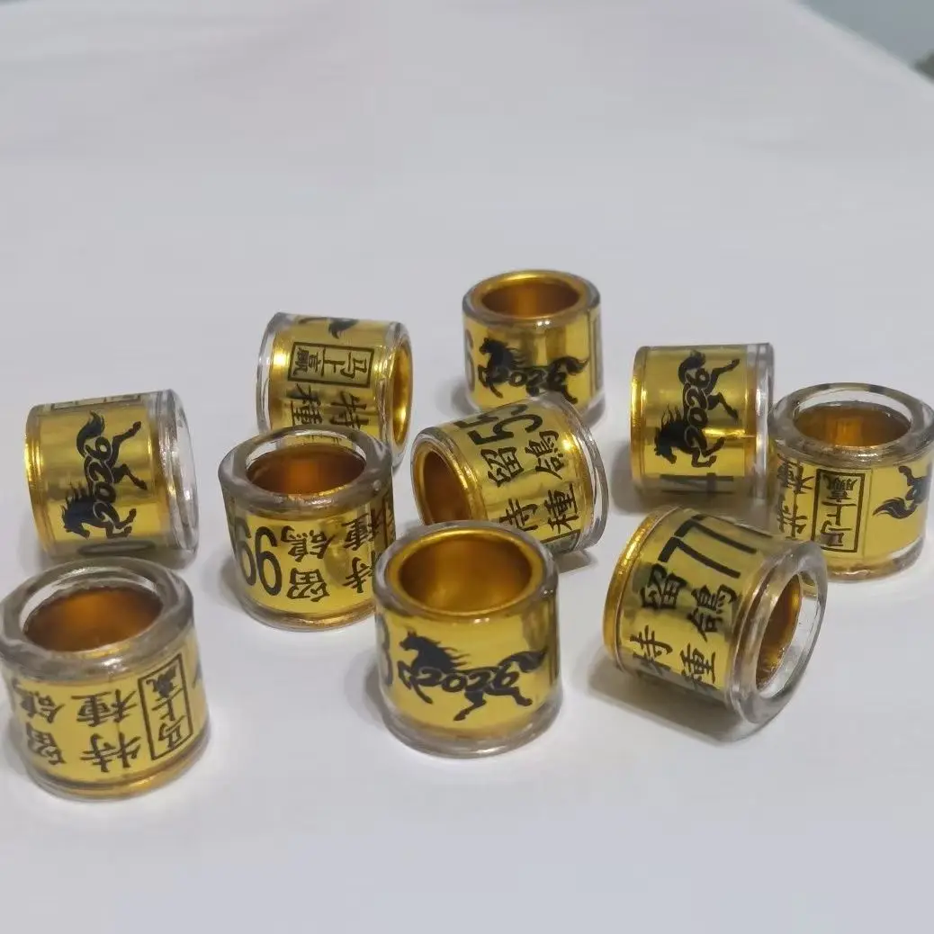 

Кольца для гоночных голубей 2026 года, для голубей, птиц и декоративных голубей, перманентные идентификационные кольца для элитного разведения, 10 шт.