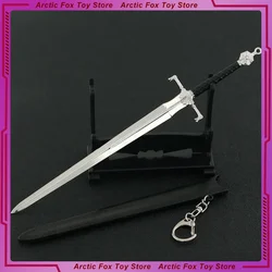 22cm Game TV Weapons Blackfyre Sword Valyrian Steel Metal Medieval Weapons Keychain Model Samurai Weapo Birthday Gift Toys Kids