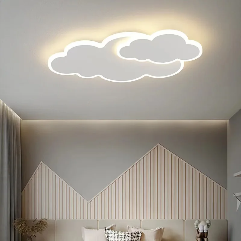 Modern Clouds LED Ceiling Lights for Living Room Bedroom Study Children Indoor LED Dimmable Ceiling Lamp Lighting AC110-220V