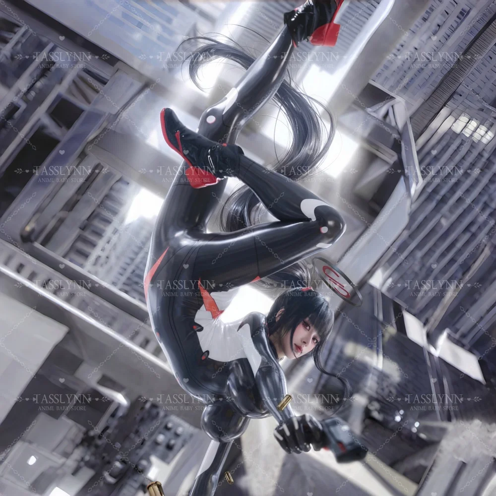 

Blue Archive Tsukatsuki Rio Cosplay Costume Tsukatsuki Rio Latex Bodysuit Tsukatsuki Rio Battle Suit Cosplay Costume Halloween