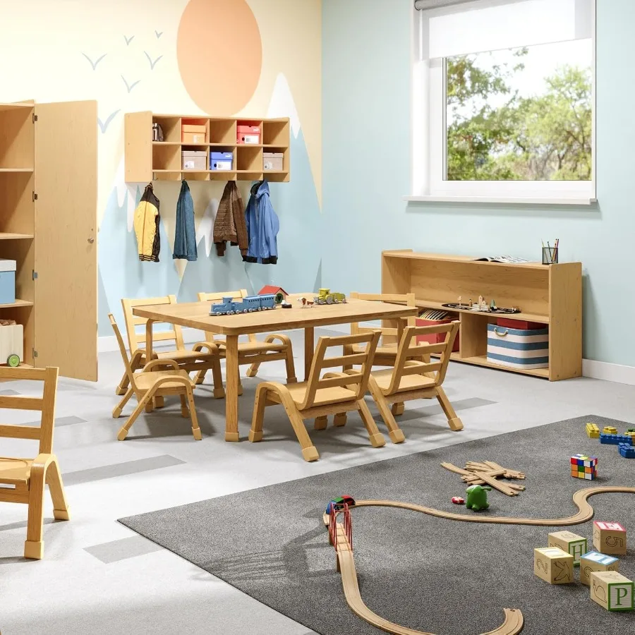 2Shelf Storage Unit for Preschool and Daycare Classrooms Ideal for Organizing Toys Books and Supplies with Durable Design Compa