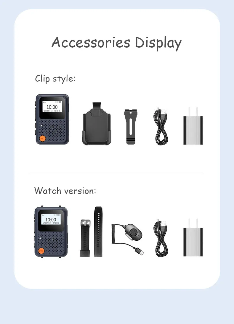 Horloge Type Draagbare Mini Walkie Talkie Voor Bergbeklimmen En Fietsen, Met Lange Intercom Afstand