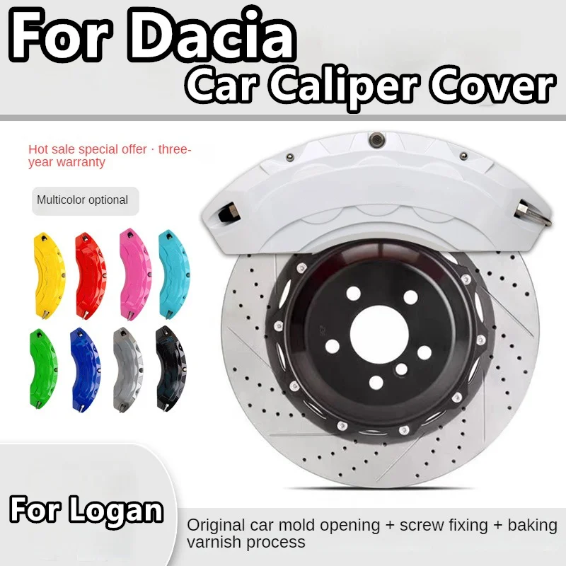 For Dacia Logan Brake Caliper Cover Aluminum Alloy Front Rear Wheel Modification Kit Fit 2021