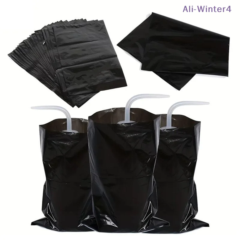 

【Winter4】Черные защитные пакеты для бутылок, чехлы для бутылок, рукава для сжимаемых бутылок, пластиковые пакеты для защиты бутылок для тату-салонов