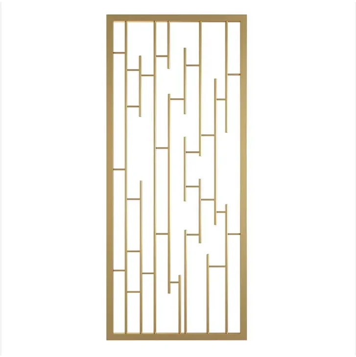 Hot Selling New Design Laser Cut Decor Partition Design Stainless Steel Screens Room Dividers for Living Room Room Wall Divider