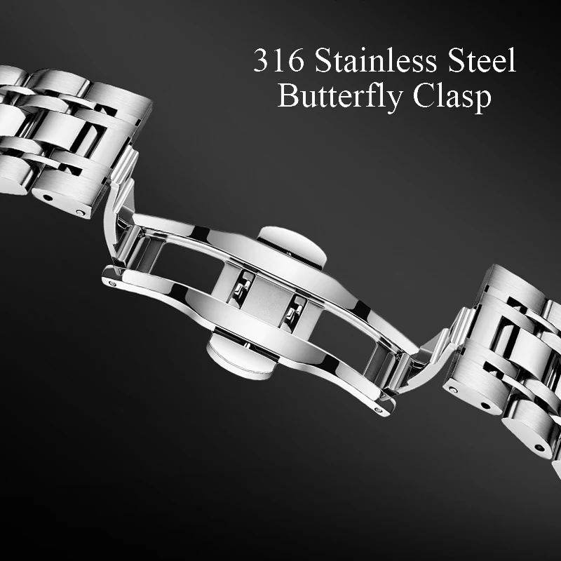 BEXEI 2025 Displays for date day of the week mechanical Automatic Movement Roman Numerals Man watch sapphire Crystal