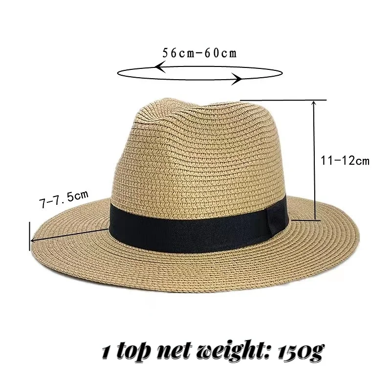 New Men\'s and Women\'s Bob Ricard Bucket Sun Hat Ribbon Straw Hat Summer Panama Outdoor Party Picnic Sunshade Basin Cap Wholesale