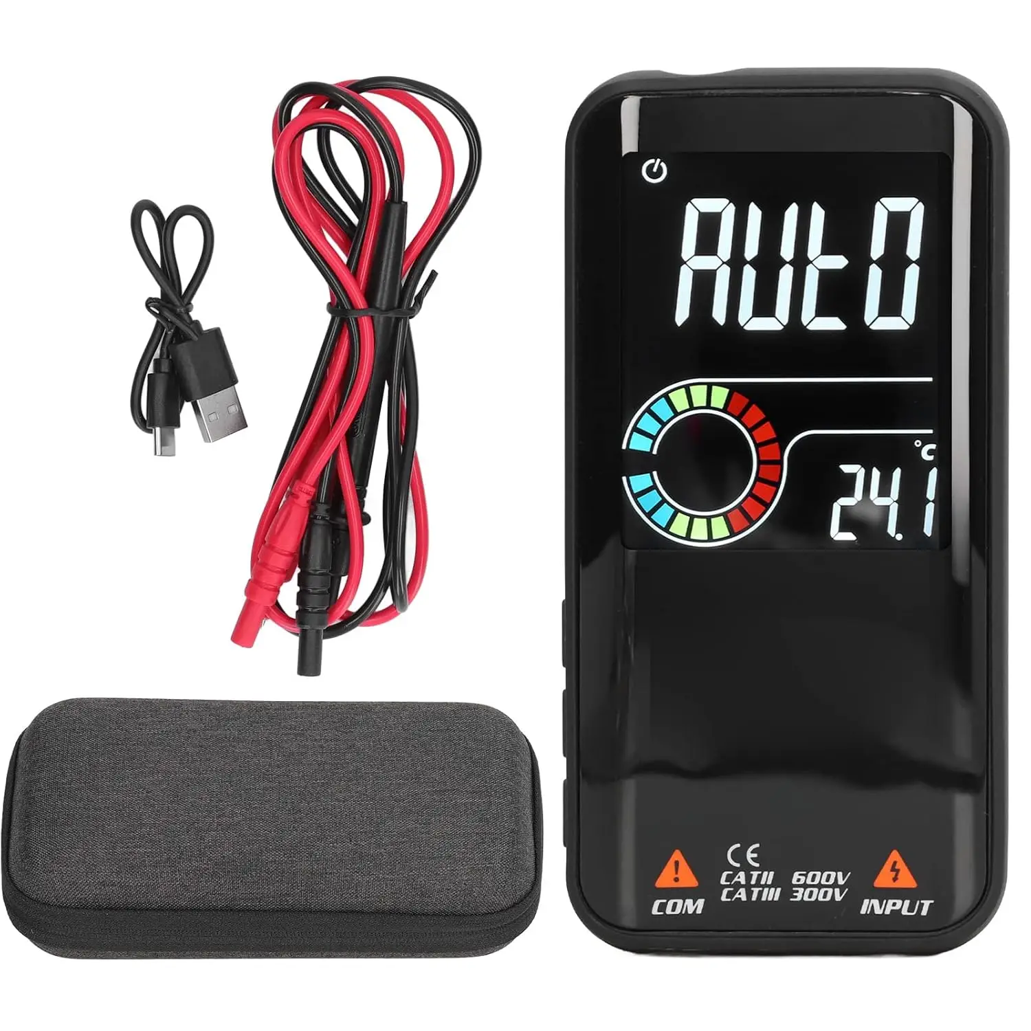 

BSIDE S11 Smart Multimeter, Rechargeable Digital Tester, Auto Ranging Voltmeter, Measures Voltage, Resistance, Continuity, Capac