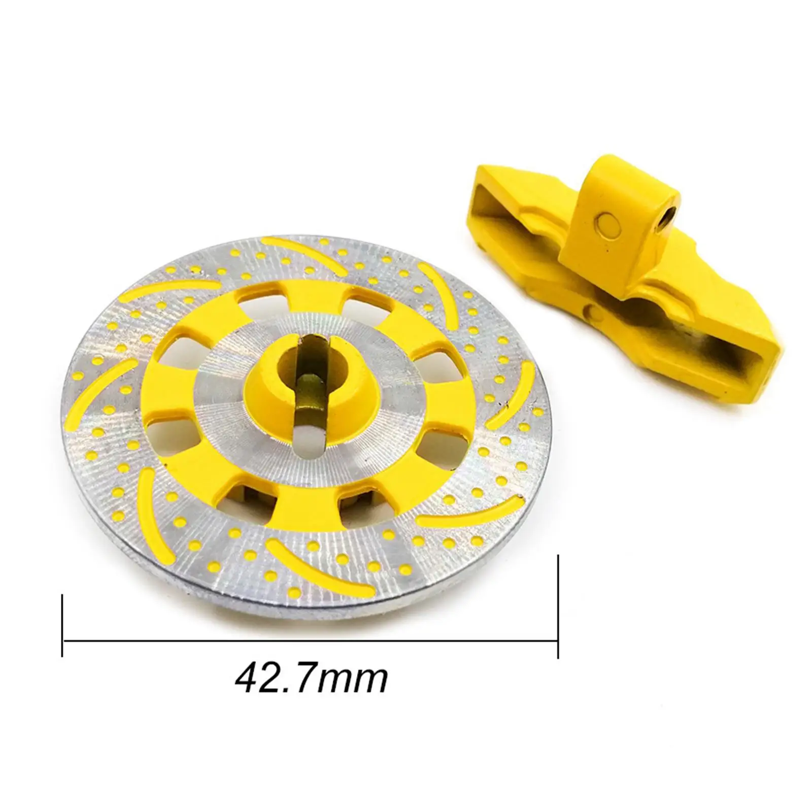 4PCS Aluminum Alloy Wheel Rim hub Brake Disc Decoration for UDR 1/7 Car Short Truck Accessories Parts
