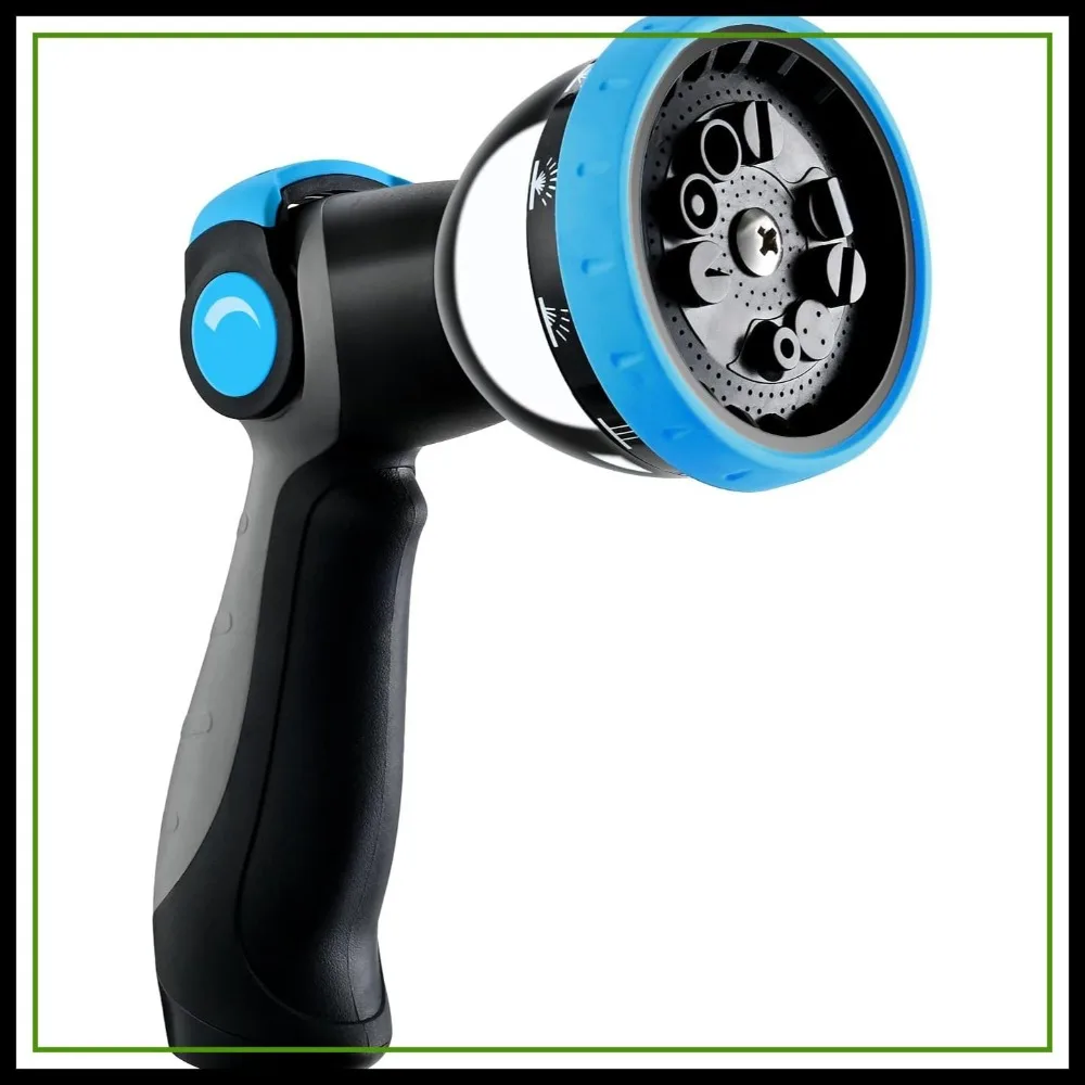 

Garden Hose Nozzle, Heavy-Duty Water Sprayer with 10 Patterns, Ergonomic Grip, Leak-Free, Fits All Hoses for Watering & Cleaning