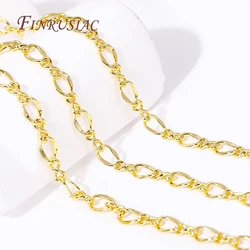 Wholesale 18K Gold Plated Bulk Metal Chains For Earring Necklace Accessories High Quality Jewelry Chains DIY Jewelry Findings