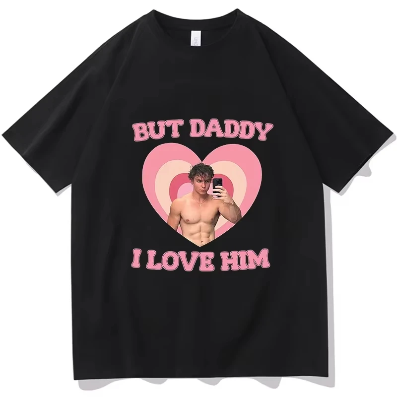 Vintage I Love Nicholas Chavez T-Shirt Men O Neck Cotton But Daddy Printing T Shirts Short Sleeve Tee Clothing Summer Streetwear