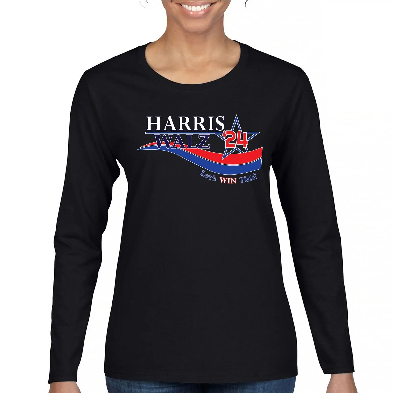 

Kamala Harris Tim Walz 2024 Women's Long Sleeve T-shirt President I'm Speaking