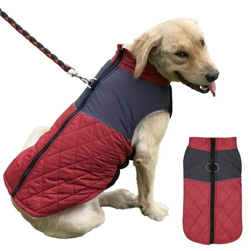 Dog Winter Coat  with Adjustable Chest Circumference Waterproof Warm Pet Jackets Snow proof Pet Clothe for Medium Large Dogs