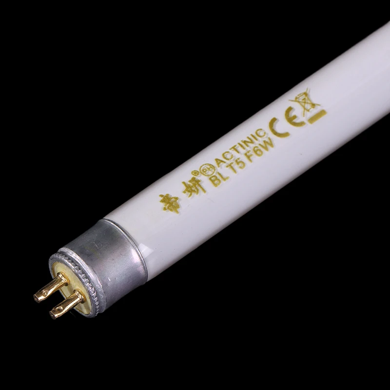 Tubos de luz uv t5 t8, 6w, 8w, 10w, 15w, armadilha para moscas domésticas, 365nm, luz azul ultravioleta, lâmpada mata insetos