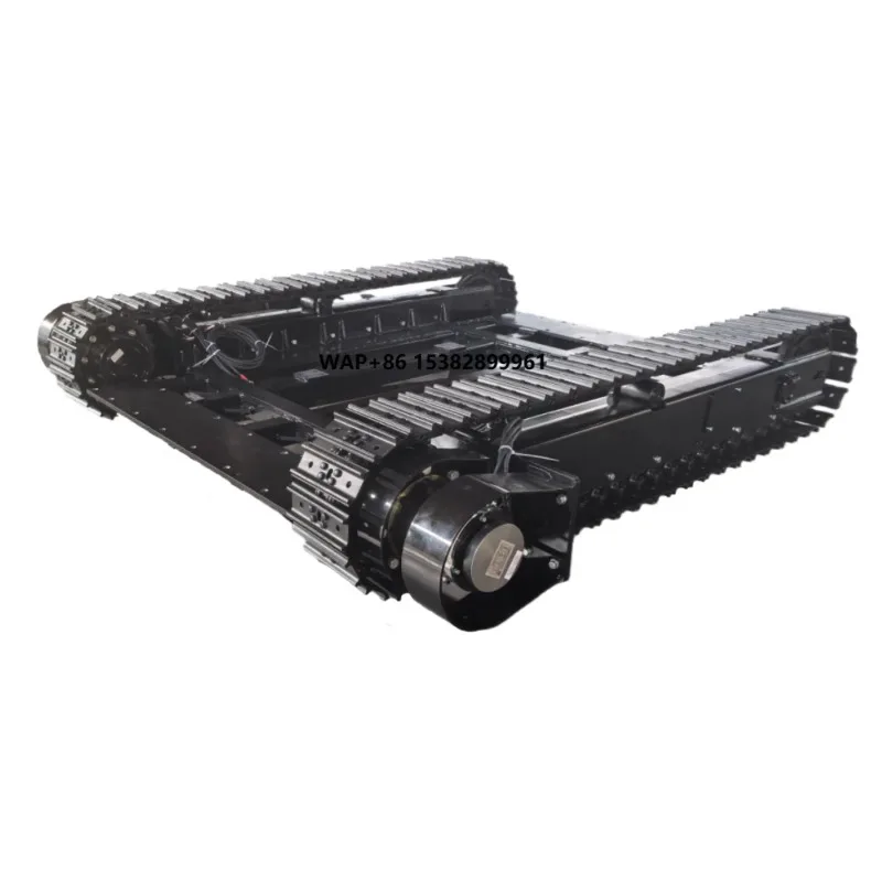 Load Capacity 5500kg Electric Track Chassis Brushless Motor Drive 48V Power Supply Remote Controller Crawler Chassis