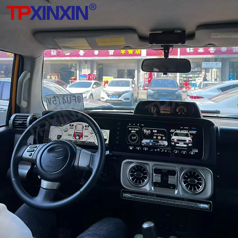 

24.6" Android Auto Carplay For Toyota FJ Cruiser 2007-2022 Car Radio + Digital Cluster Dual Screen GPS Navigation Head Unit DSP