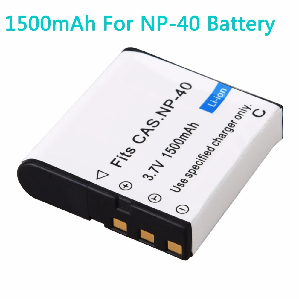 1pc 1500mAh NP-40 bateria aparatu cyfrowego do Casio EX-Z30/Z40/Z50/Z55/Z57/Z750 EX-P505/P600/P700 PM200 NP 40 NP40 CNP40 baterii