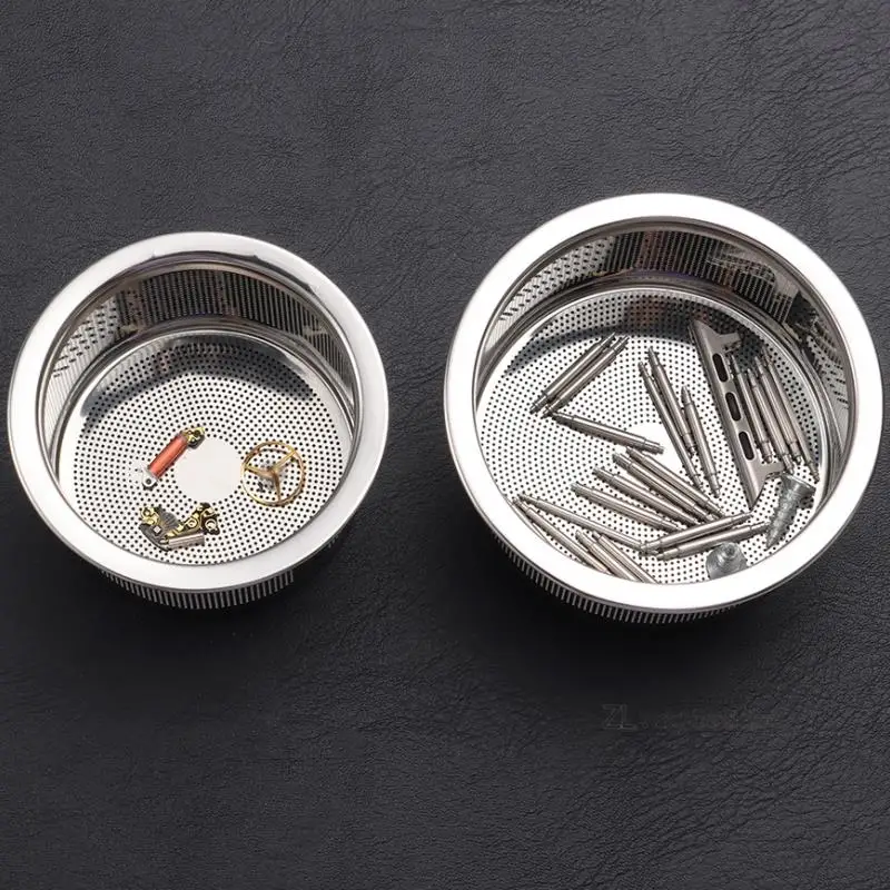Watch Parts Cleaner Baskets Ultrasonic Cleaning Stainless Steel Watch Parts Mesh Holder Basket Watch Repair Tool Accessories