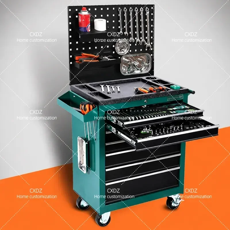 57 Drawer Mobile Tool Cart Heavy Duty Iron Repair Workshop Cabinet Auto Parts Storage Organizer Rolling Tool Chest for Garage