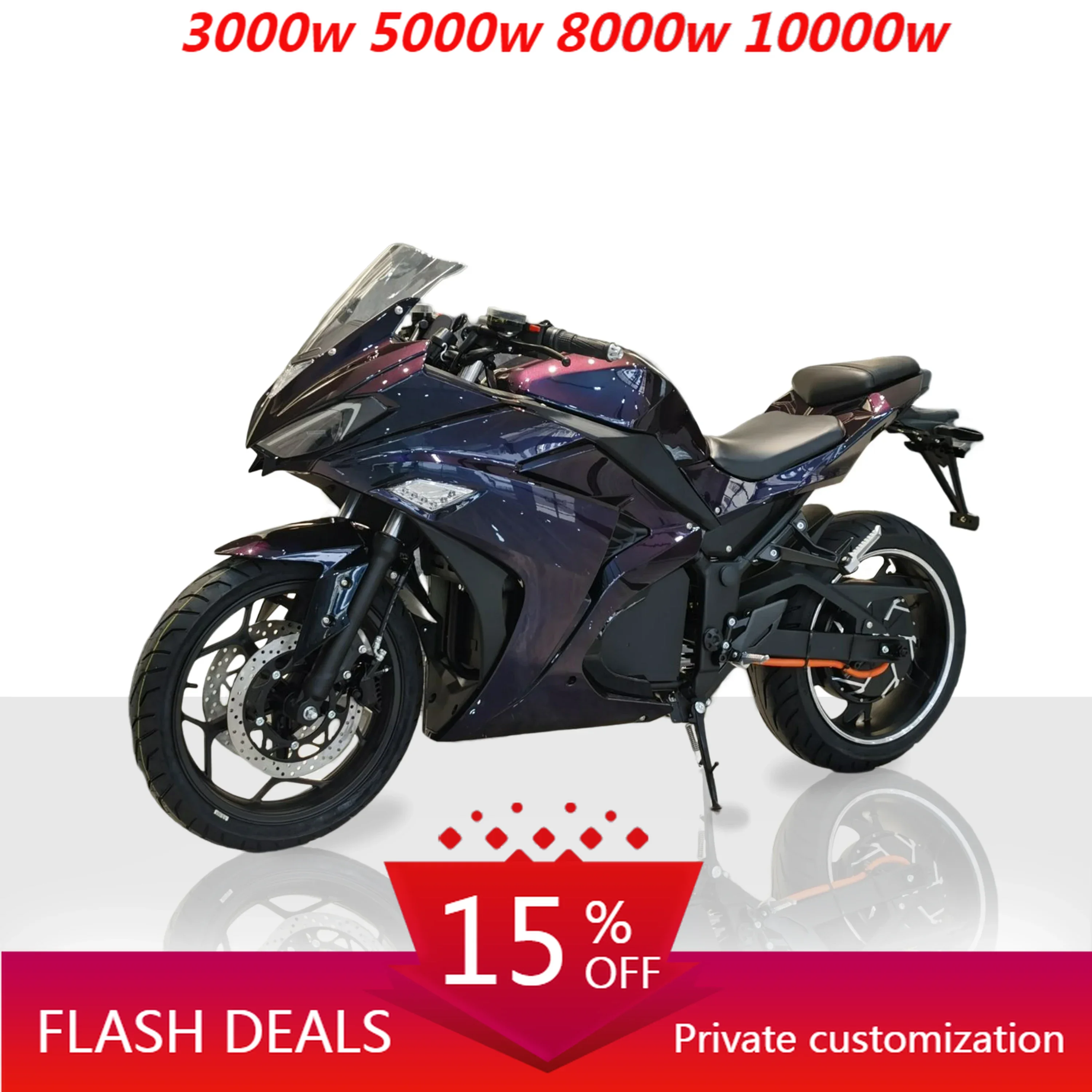 

JUFENG 2025 Hot Selling Electric Motorcycle R3 10000W Racing Electric Whole Motorcycle For Adults