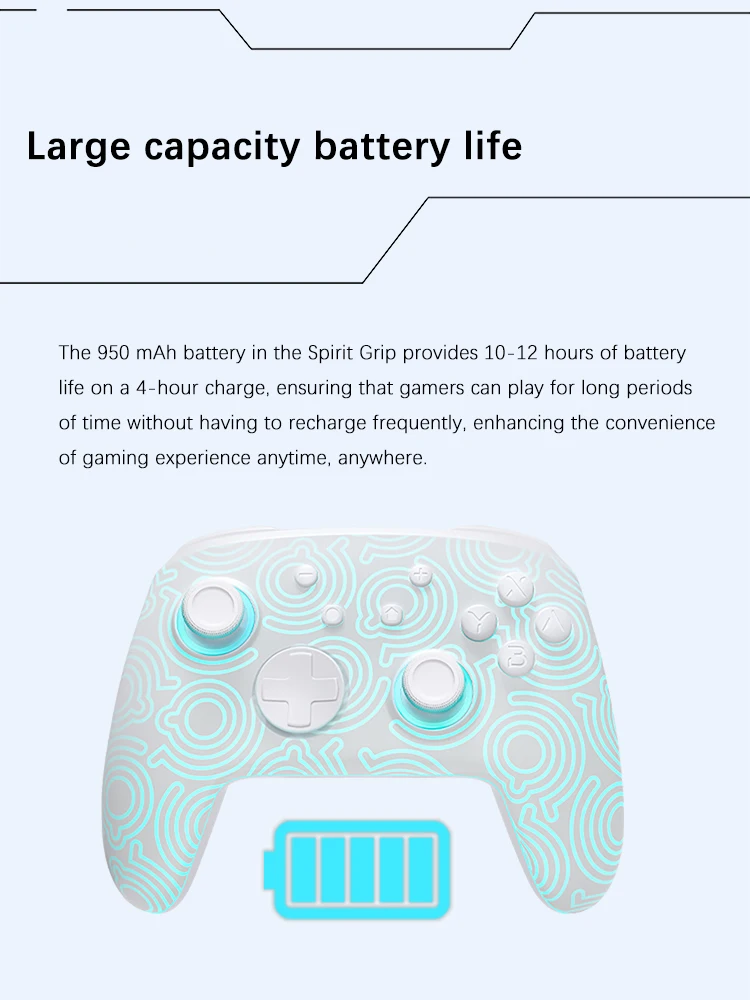 FUNLAB White Luminous Pattern pro controller Compatible Nintendo Switch 1/2 OLED/Lite/NFC/Turbo Wireless Remote Gamepad With RGB
