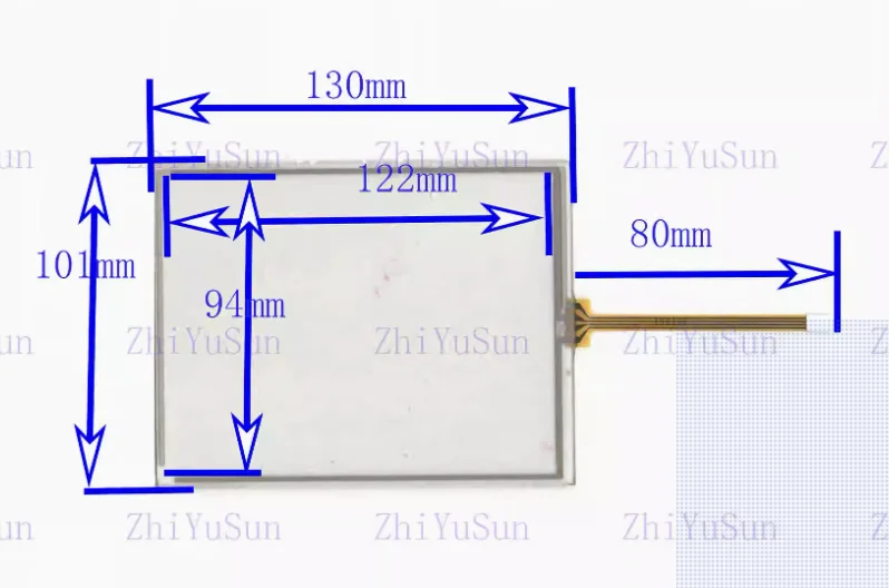 

130*101 мм четырехпроводной резистор сенсорный внешний экран рукописного ввода стекло 5,8 дюйма 5,7 дюйма 6-дюймовый сенсорный экран