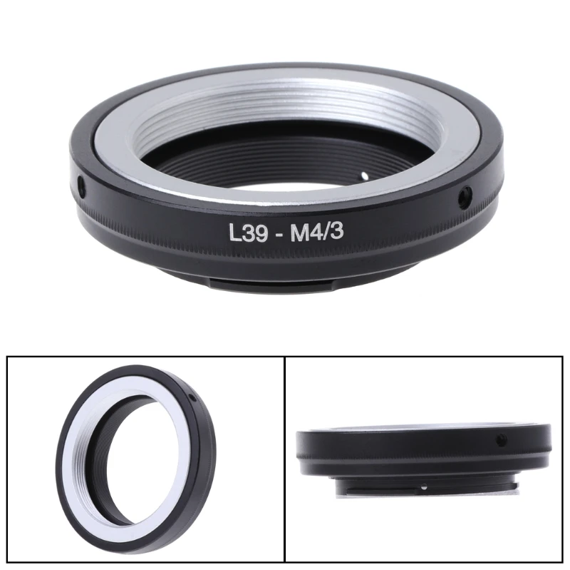 Mount Anel Adaptador para Leica Lens, liga de alumínio, tubos de extensão redondos, câmera Camcord, Leica L39, M39, G1, GH1, L39-M4/3