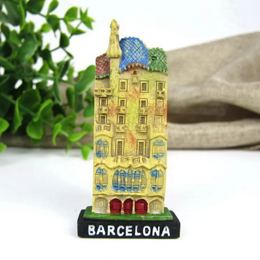 Building of Barcelona Spain Fridge Magnets, Tourist Souvenirs, Magnetic Stickers, Home Decor, Creative Decoration, Tourism Gifts