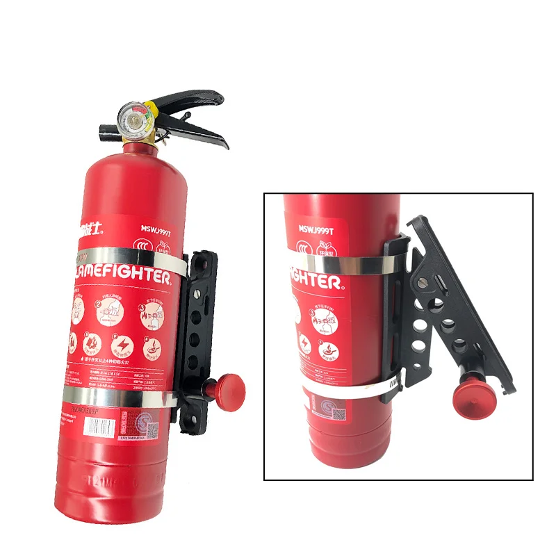 Suitable for UTV ATV vehicle mounted fire extinguisher bracket Wrangler JK TJ CJ JL Polaris RZR Ranger car fire extinguisher bracket view 5