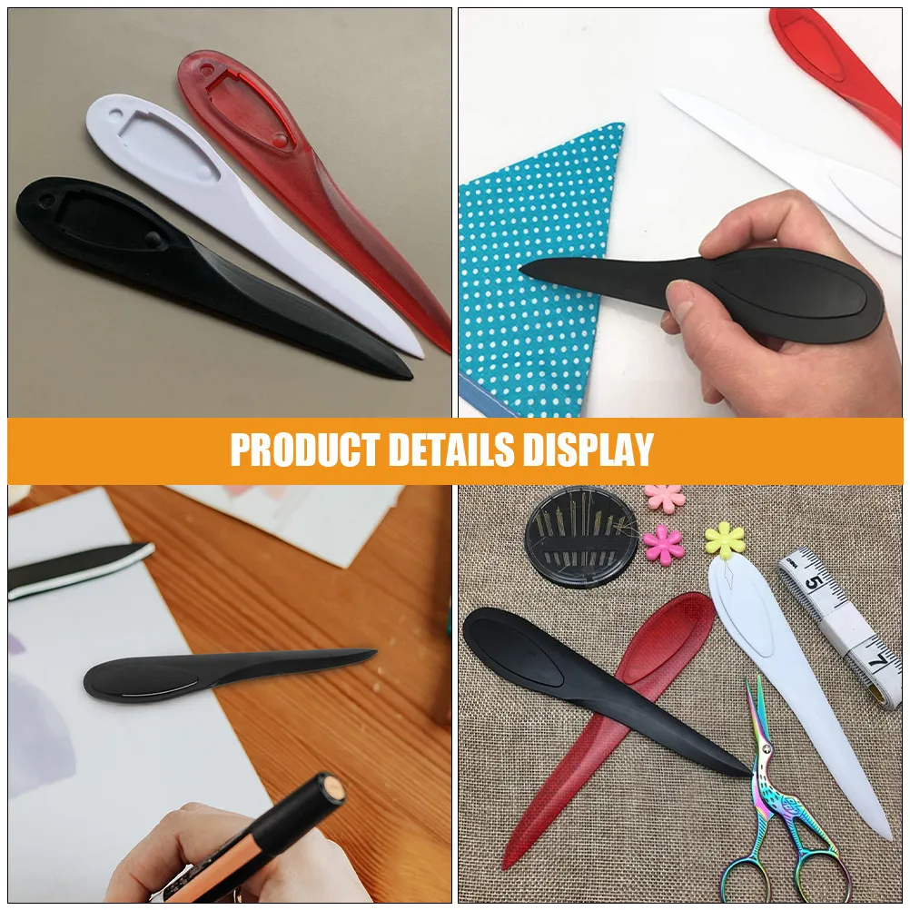 3Pcs Manual Plastic Tailor Seam Press Tool Versatile Marker Crease Sewing Accessory Daily Use Seam Tool Crease