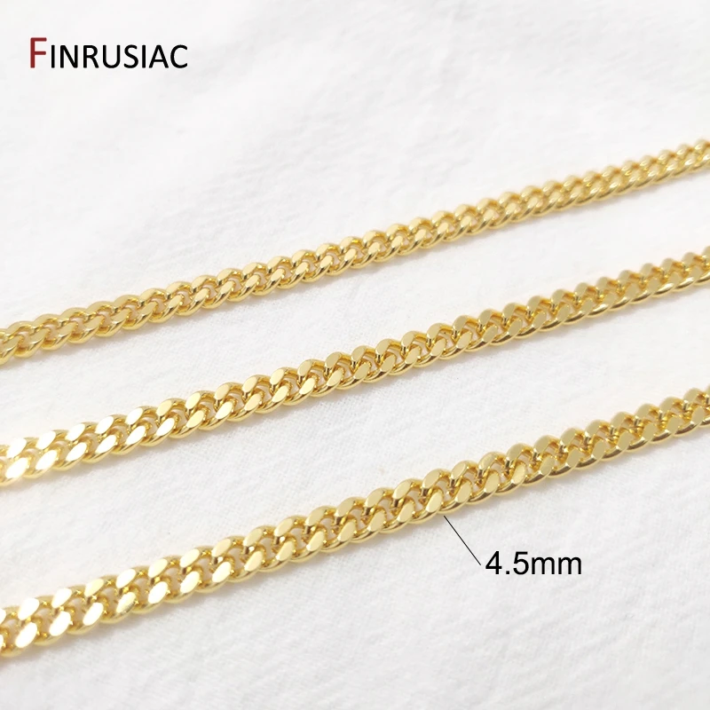DIY Jewellery Crafts Chain Spool Wholesale 14K Gold Plated Metal Chains For Jewelry Making Handmade Bracelets Necklaces Parts