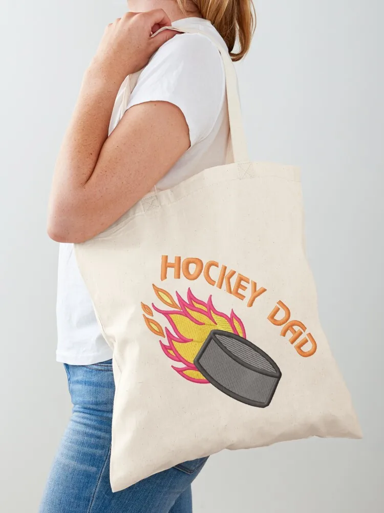 

hockey dad. Tote Bag canvas shopping bag Cloth bags tote bag university Lady bags