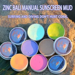 Bali zinco surf crema solare fango Scuba Diving Beach colorato fisico protezione solare fango Stick corallo ecologico