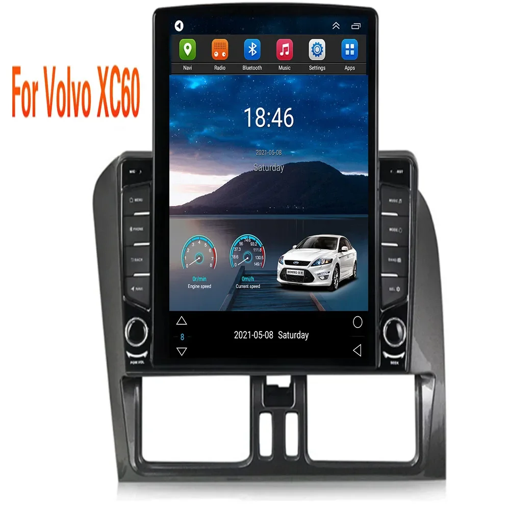 Android 14 Carplay Auto WIFI+5G Car Radio Multimedia Player For Volvo XC60 2009 - 2013 LHD Autoradio GPS Stereo 2din Head Unit