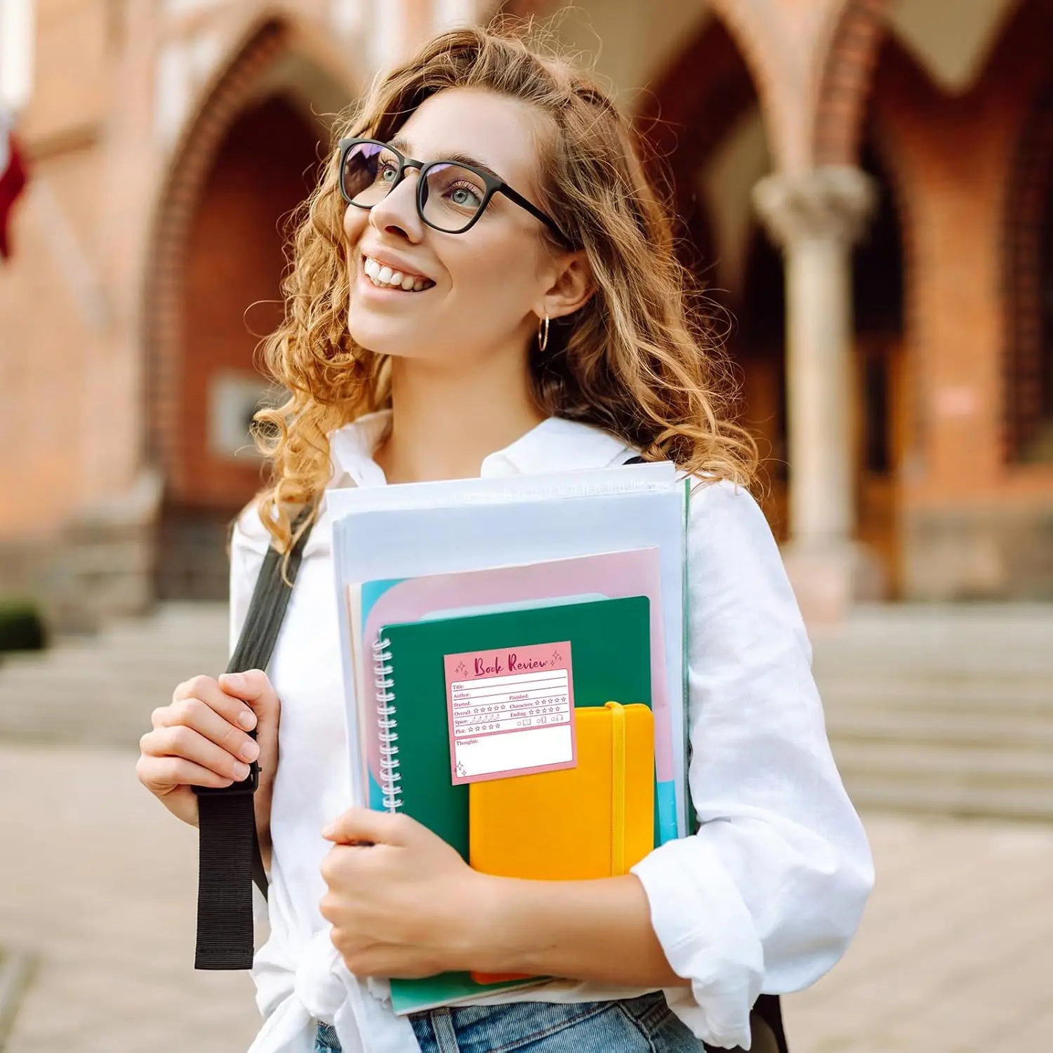 6 Stück Haftnotizen für Buchrezensionen, 300 Seiten zum Verfolgen des Leseprozesses an Schultagen, Geschenk für Schüler und Buchliebhaber. – Detail 4