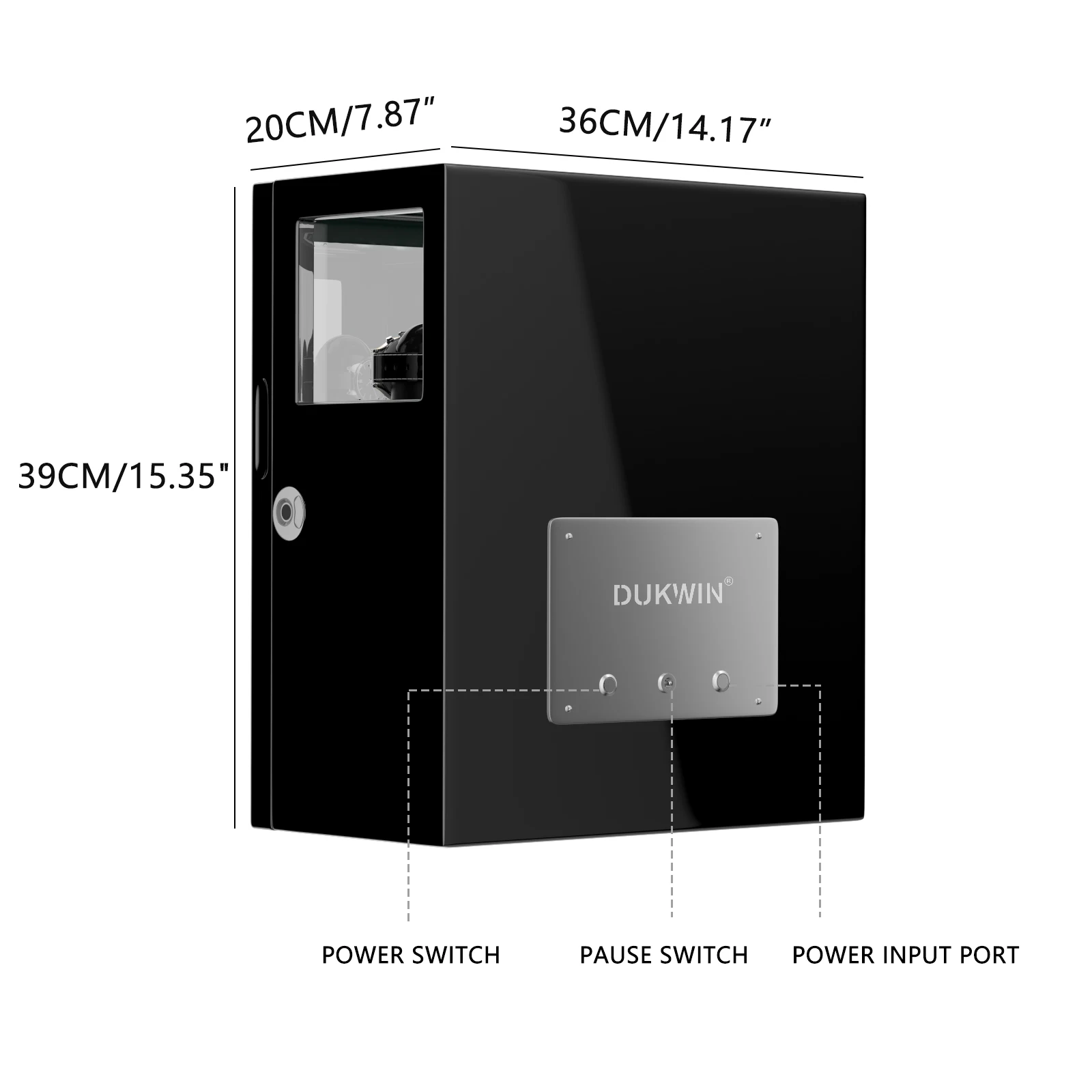 بصمة فتح ماكينة لف ساعات أوتوماتيكية 3 فتحات عرض ودرج تخزين المجوهرات وجهاز التحكم عن بعد صندوق الأمان للساعة