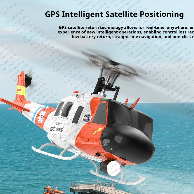 

Yuxiang F07s Remote-Controlled Combat Helicopter 2025 Huey Model Airplane GPS Automatic Return Simulation Drone Toy for Kids