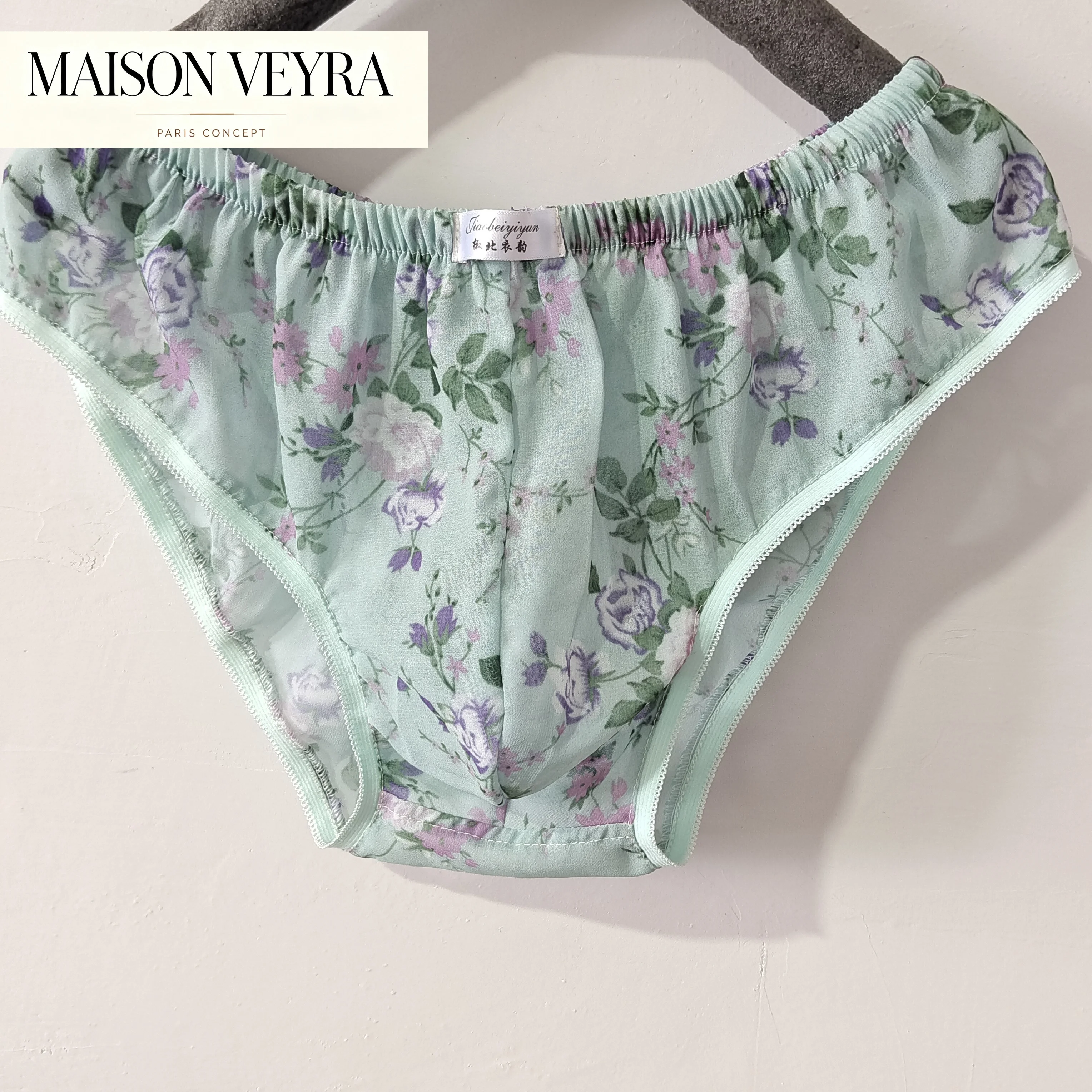 Handmake Chiffon Man's Briefs Panties LGBQ Live Dance Show Private Party